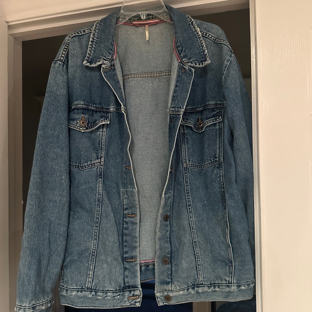 Free People Blue Jean Jacket
